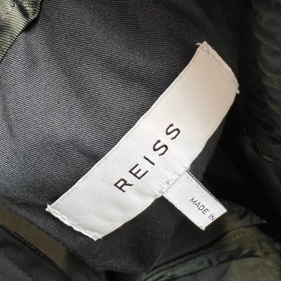 Reiss Womens Pull On Straight Leg Pants Size 28 Green High Rise Drawstring - Picture 6 of 13